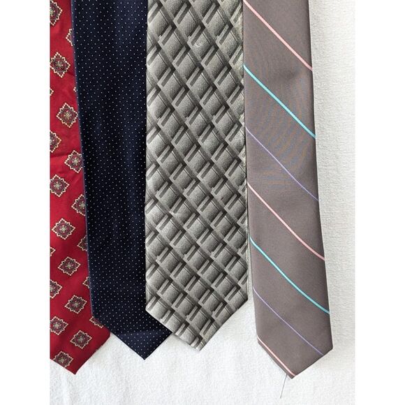 Vintage Y2K Striped and Floral Pattern Ties Bundle of 6 - Picture 5 of 11